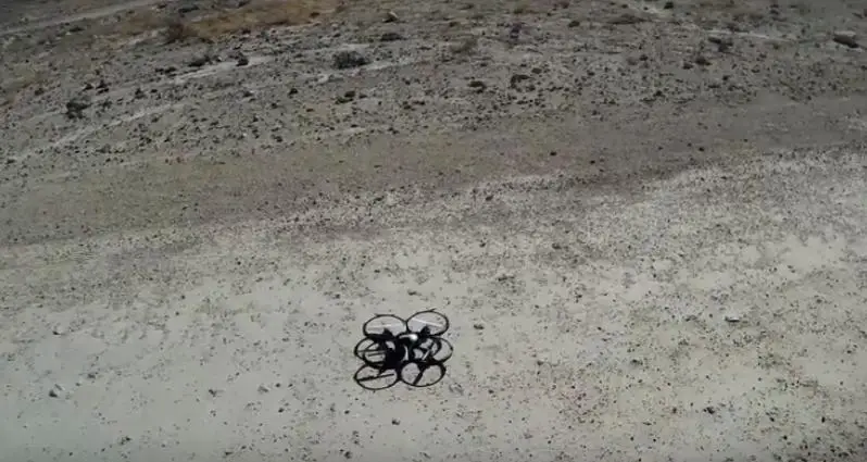 Drohne kurz vor dem Start